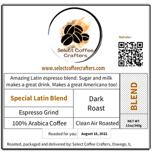 Special Latin Blend - Select Coffee Crafters LLC